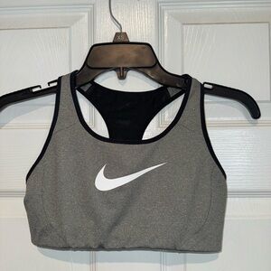 Nike Women's Gray Sports Bra. Size S